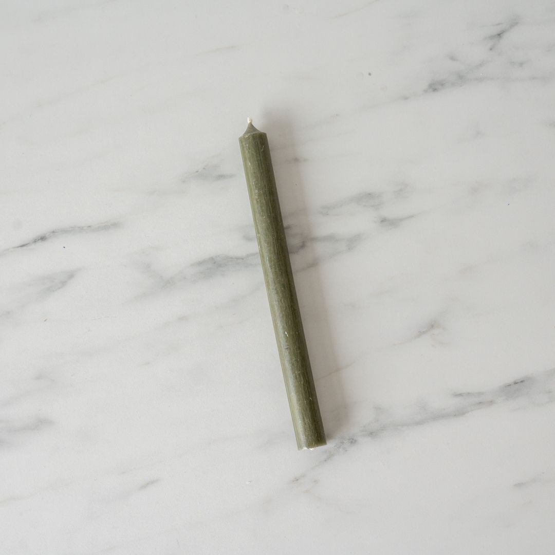 Classic 10" Taper Candles candle Old Country Design (ShopZio) Sage