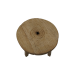 Wells Vintage Wooden Wheel Side Table 5-VINTAGE - stool Hauer Market