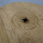 Wells Vintage Wooden Wheel Side Table 5-VINTAGE - stool Hauer Market