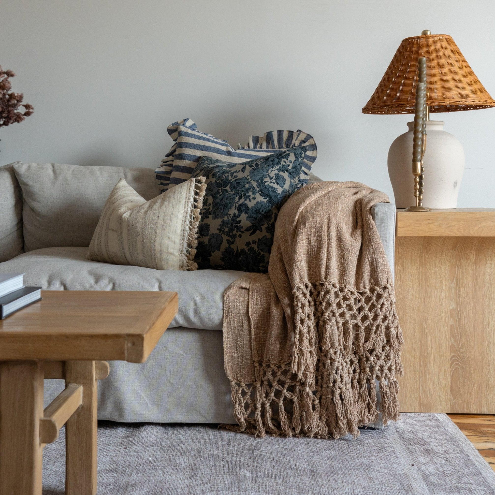 Harland Ruffle Pillow Cover 3 - PILLOWS - Thai - cool Rug and Weave