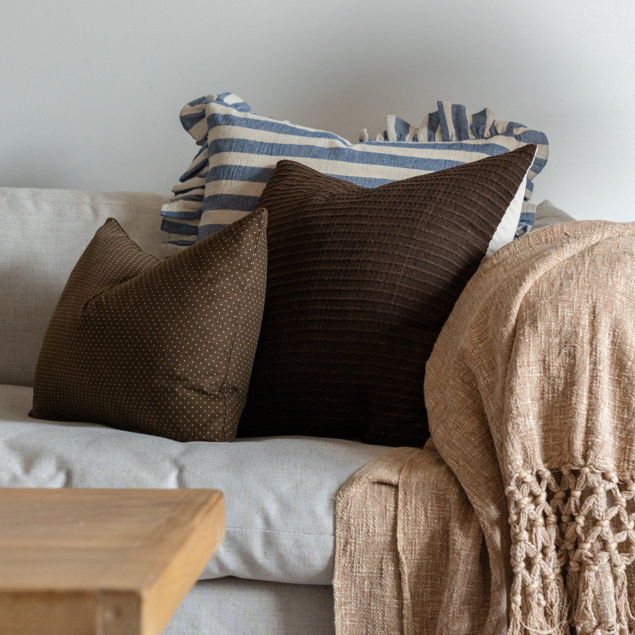 Harland Ruffle Pillow Cover 3 - PILLOWS - Thai - cool Rug and Weave