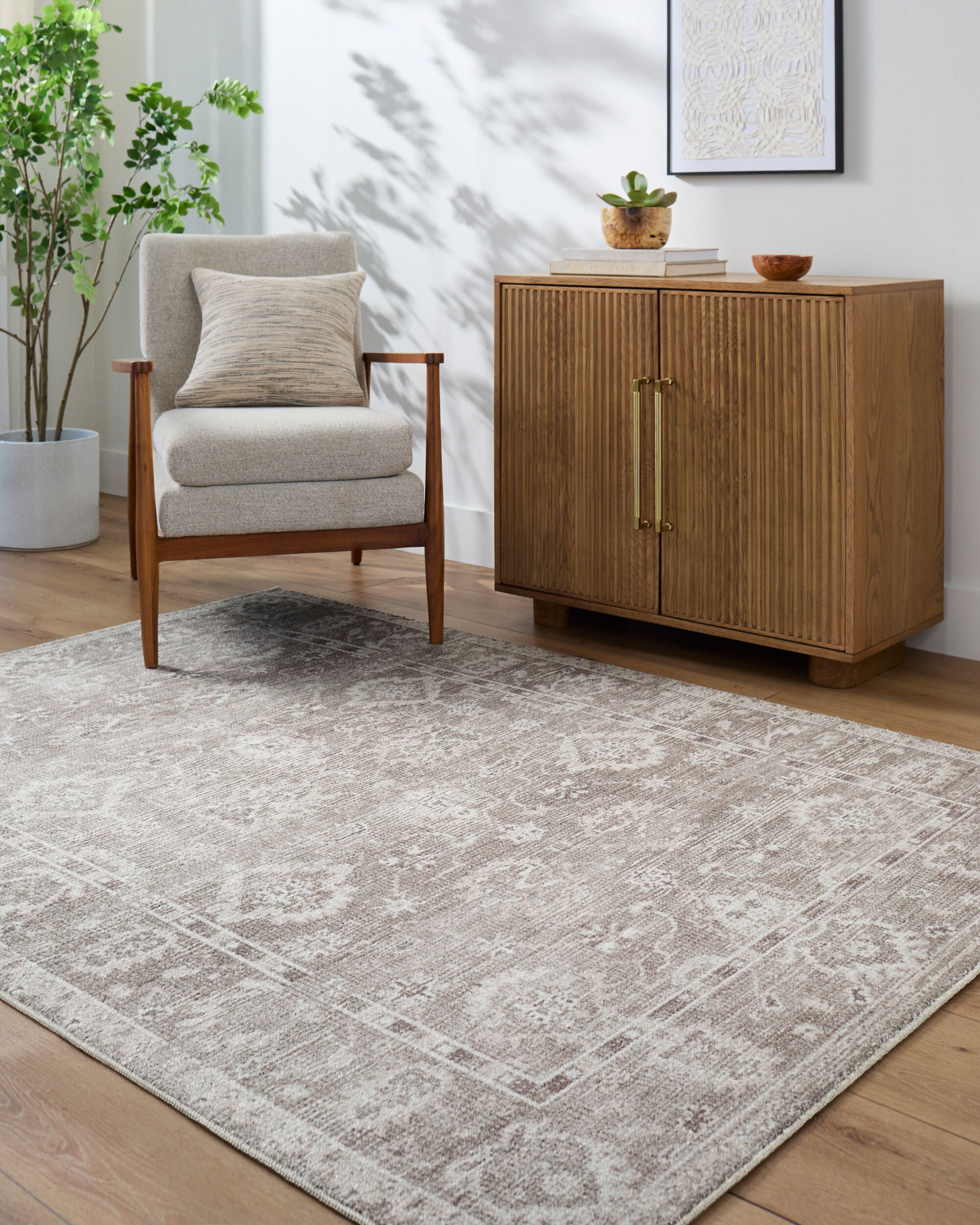 Collins Avenue Taupe Rug RUGS - synthetic Surya