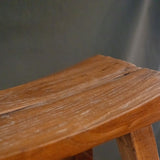 Vintage Curved Wood Stool 0-VINTAGE - stool Blue Ocean Traders