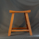 Vintage Curved Wood Stool 0-VINTAGE - stool Blue Ocean Traders