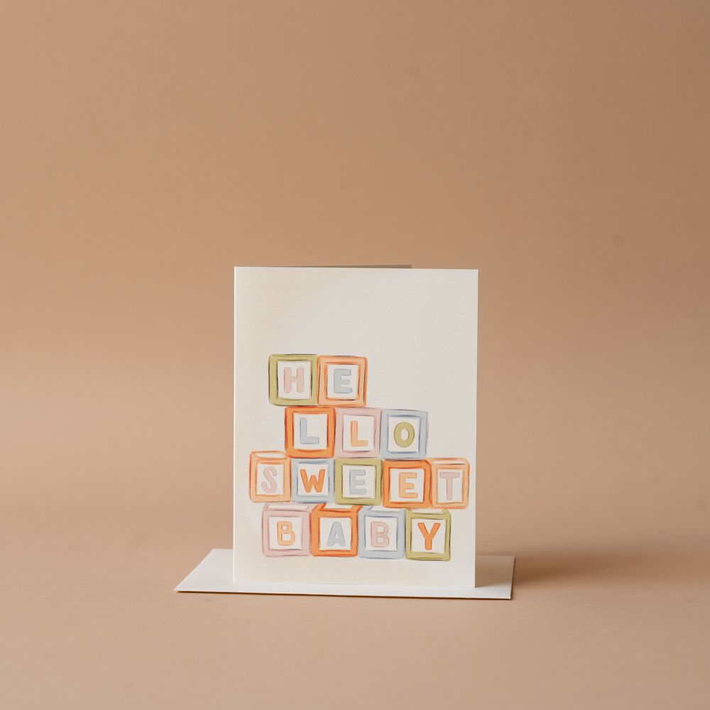 Hello Sweet Baby Card greeting card Inkwell Cards (Faire)