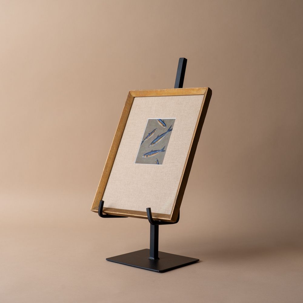 Double Arm Black Iron Easel easel Luxe B Co (Faire) Large