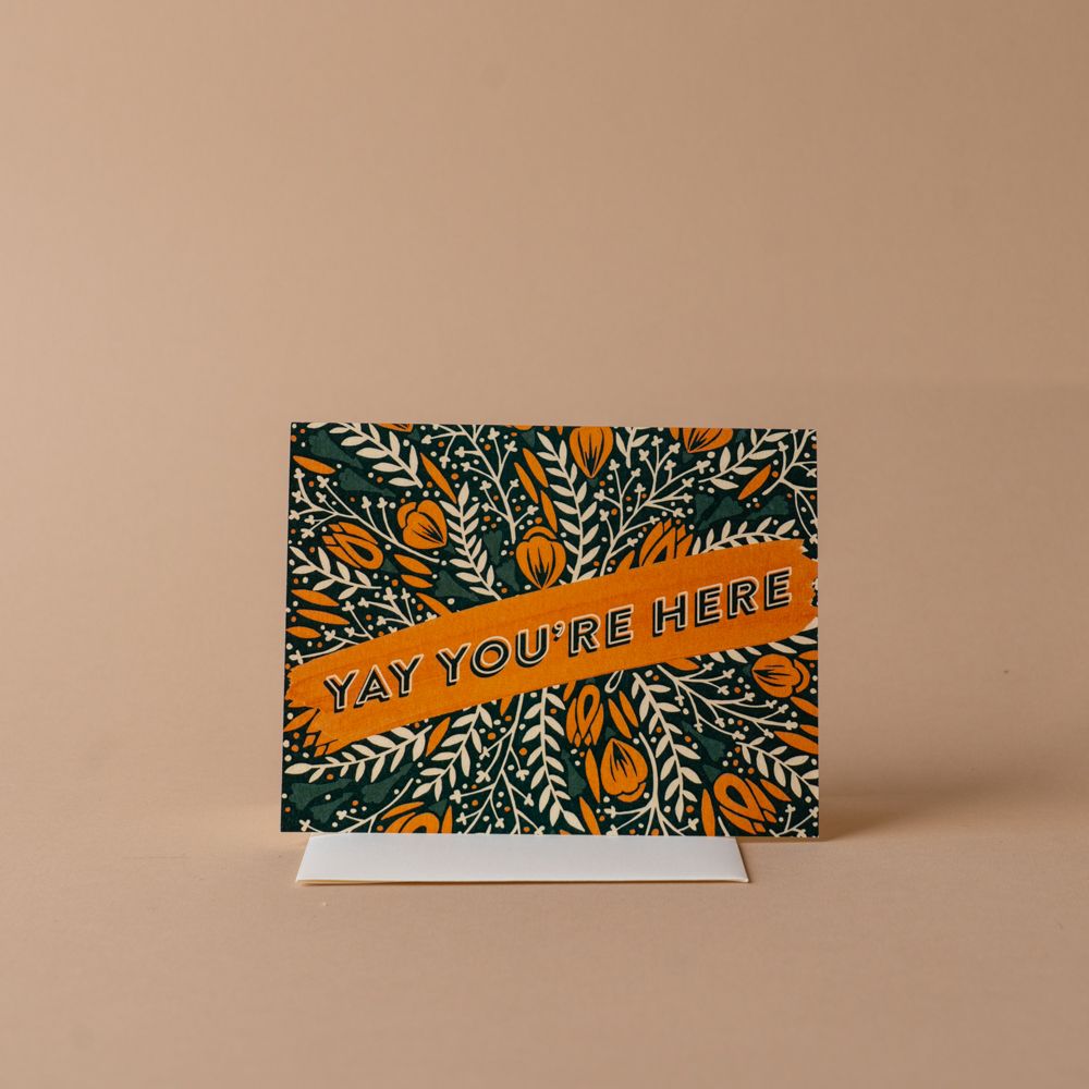 You're Here Baby Card greeting card Inkwell Cards (Faire)