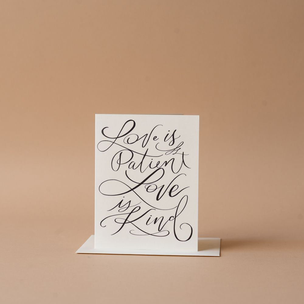 Love Is Patient Card greeting card Inkwell Cards (Faire)