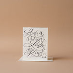 Love Is Patient Card greeting card Inkwell Cards (Faire)
