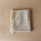 Latte Stripe Hammam Bath Towel towel Indaba