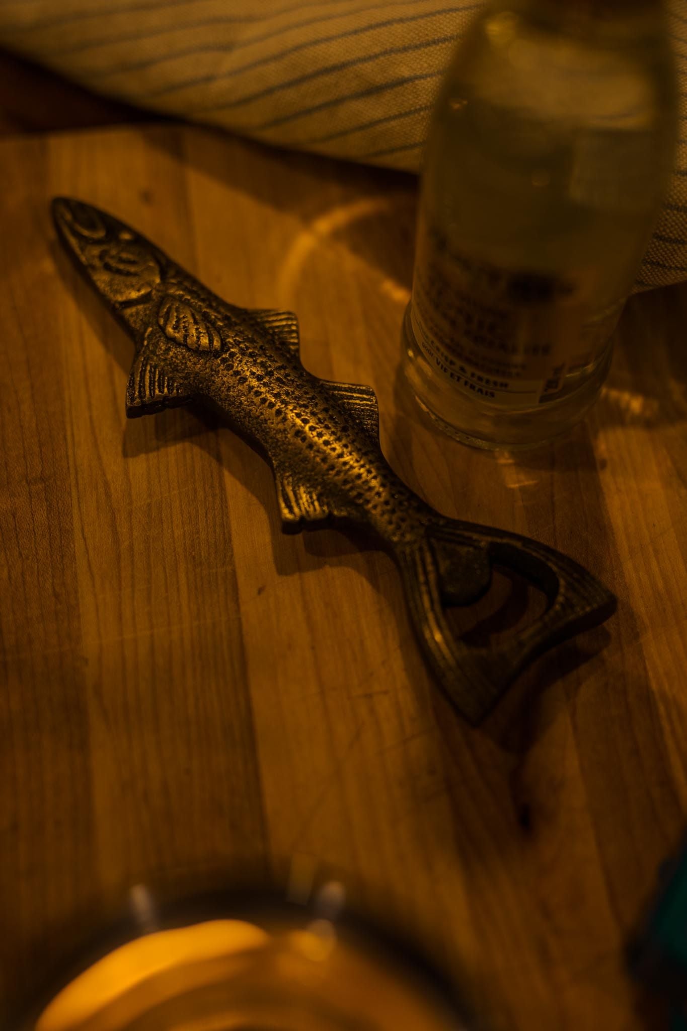 Brass Finish Fish Bottle Opener - Rug & Weave