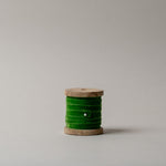 Velvet Ribbon on Wooden Spool CHRISTMAS 2025 Creative Co-op (DYA) Classic Green