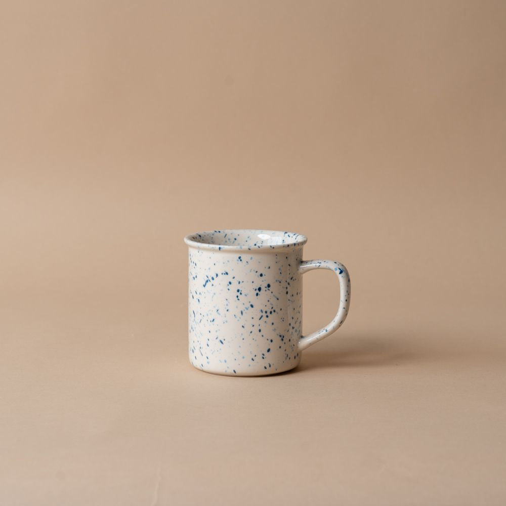 Blue Splatter Stoneware Mugs mug Abbott Collection Classic Mug