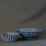 Vintage Pleated Enamelware Dish 0-VINTAGE - bowl Rug & Weave