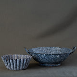 Vintage Pleated Enamelware Dish 0-VINTAGE - bowl Rug & Weave