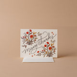 Many Thanks Wildflowers Card greeting card Inkwell Cards (Faire)