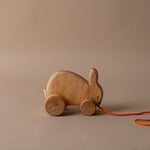 Wooden Pull Along Rabbit FINNBIRD - wood toy FIRE THE IMAGINATION