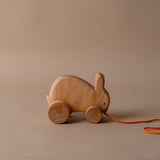 Wooden Pull Along Rabbit FINNBIRD - wood toy FIRE THE IMAGINATION