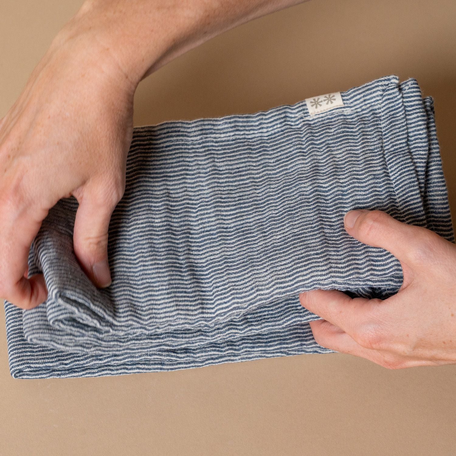 Blue Stripe Double Cloth Napkin - Rug & Weave