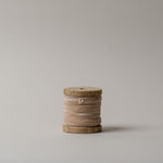 Velvet Ribbon on Wooden Spool CHRISTMAS 2025 Creative Co-op (DYA) Eggnog