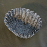 Vintage Pleated Enamelware Dish 0-VINTAGE - bowl Rug & Weave