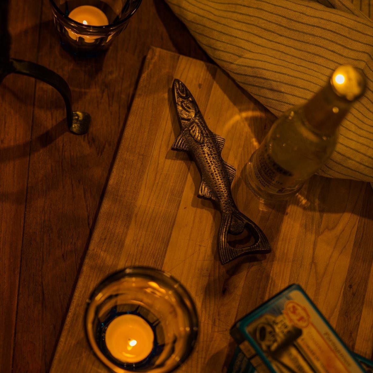Brass Finish Fish Bottle Opener - Rug & Weave