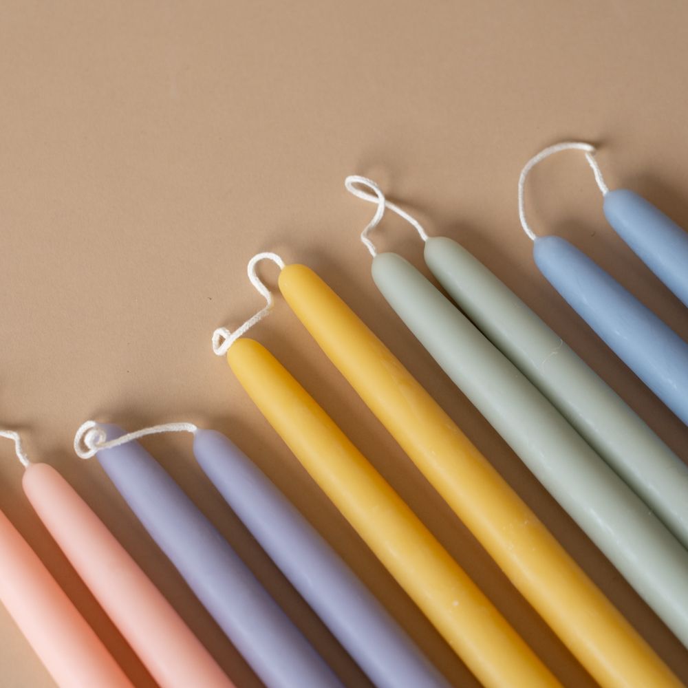 Classic Beeswax Taper Candles candle Mo&Co Home (Faire)