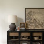 Rust Ribbed Pillar Candle candle Estelle (Faire)