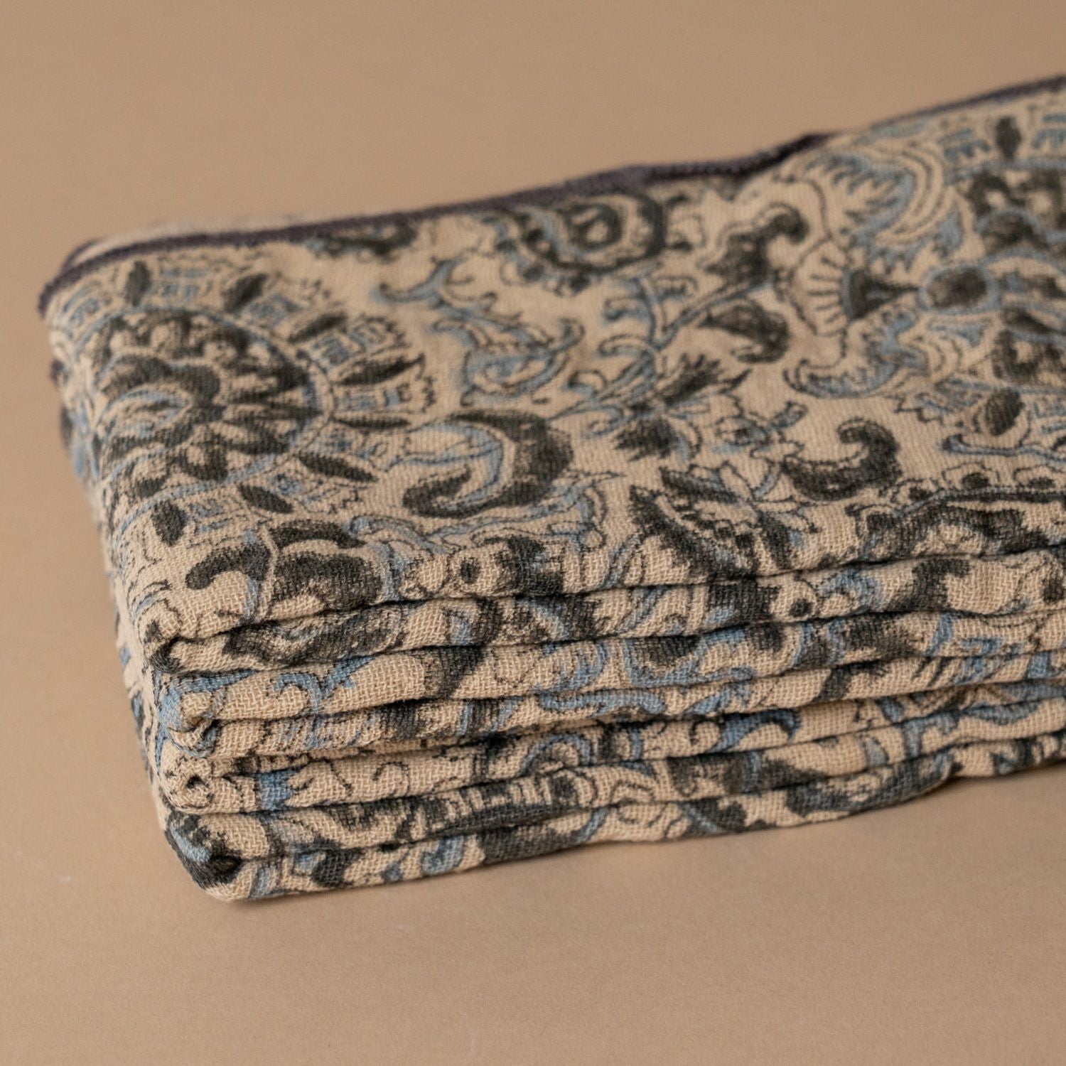 Embroidered Edge Block Print Napkin - Rug & Weave