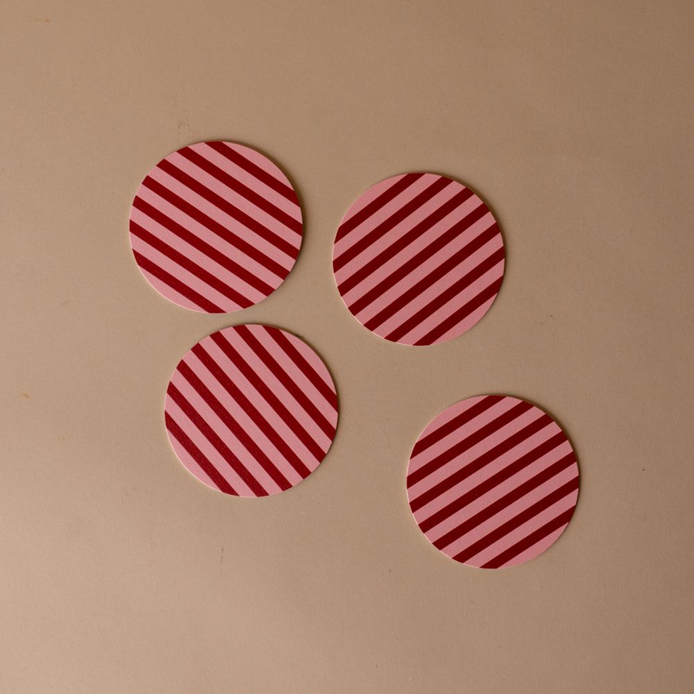 Stripe Coaster Set coaster set One & Only Paper (Faire)