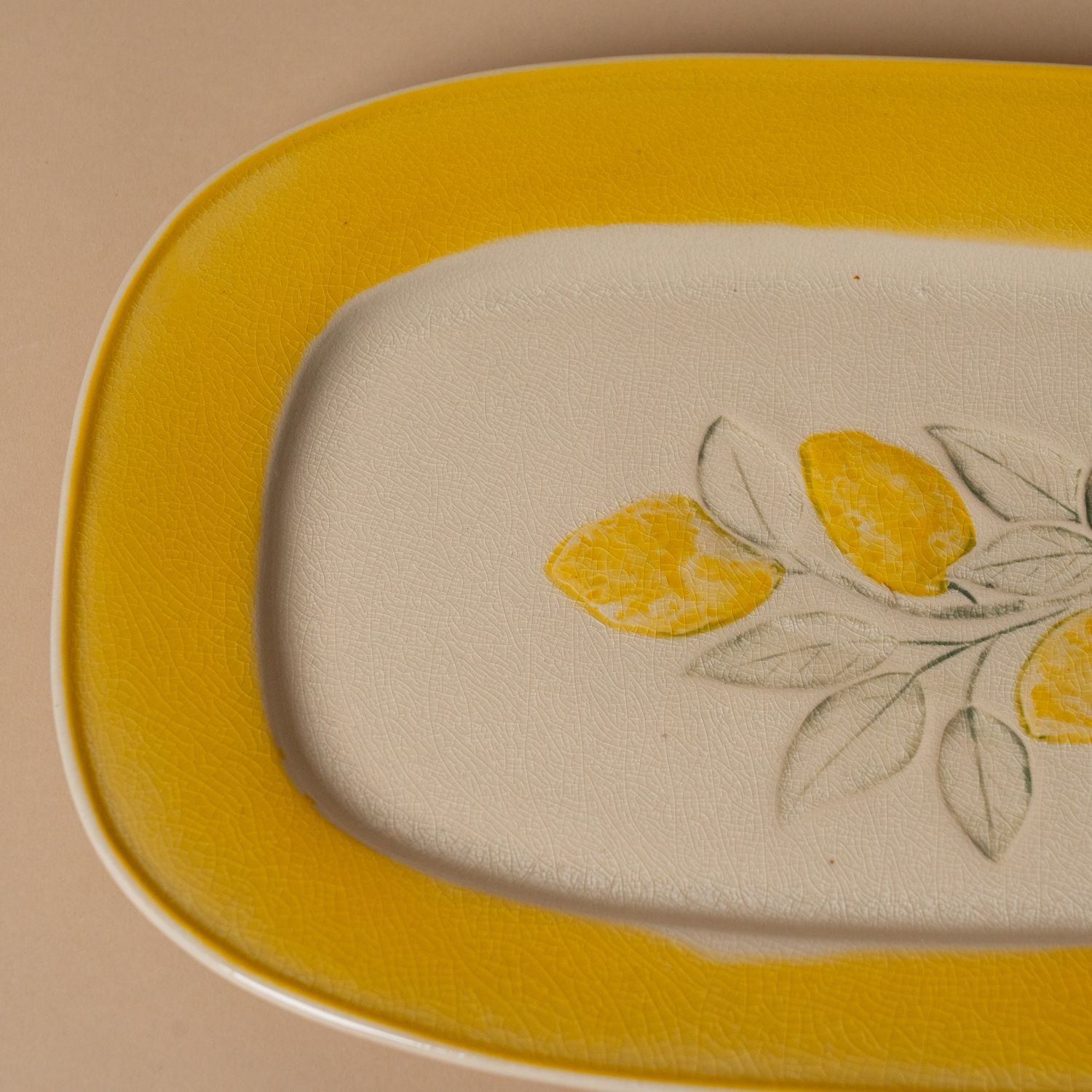 Stoneware Lemons Plate - Rug & Weave