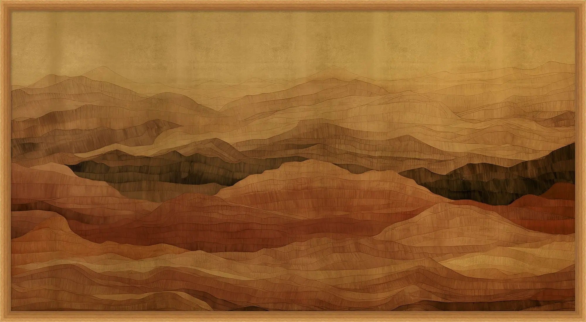 "Golden Dunes" Framed Art Print ARTWORK - framed print Wendover Art Group