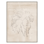 "Herd of Buffalo" Framed Art Print ARTWORK - framed print Celadon Art