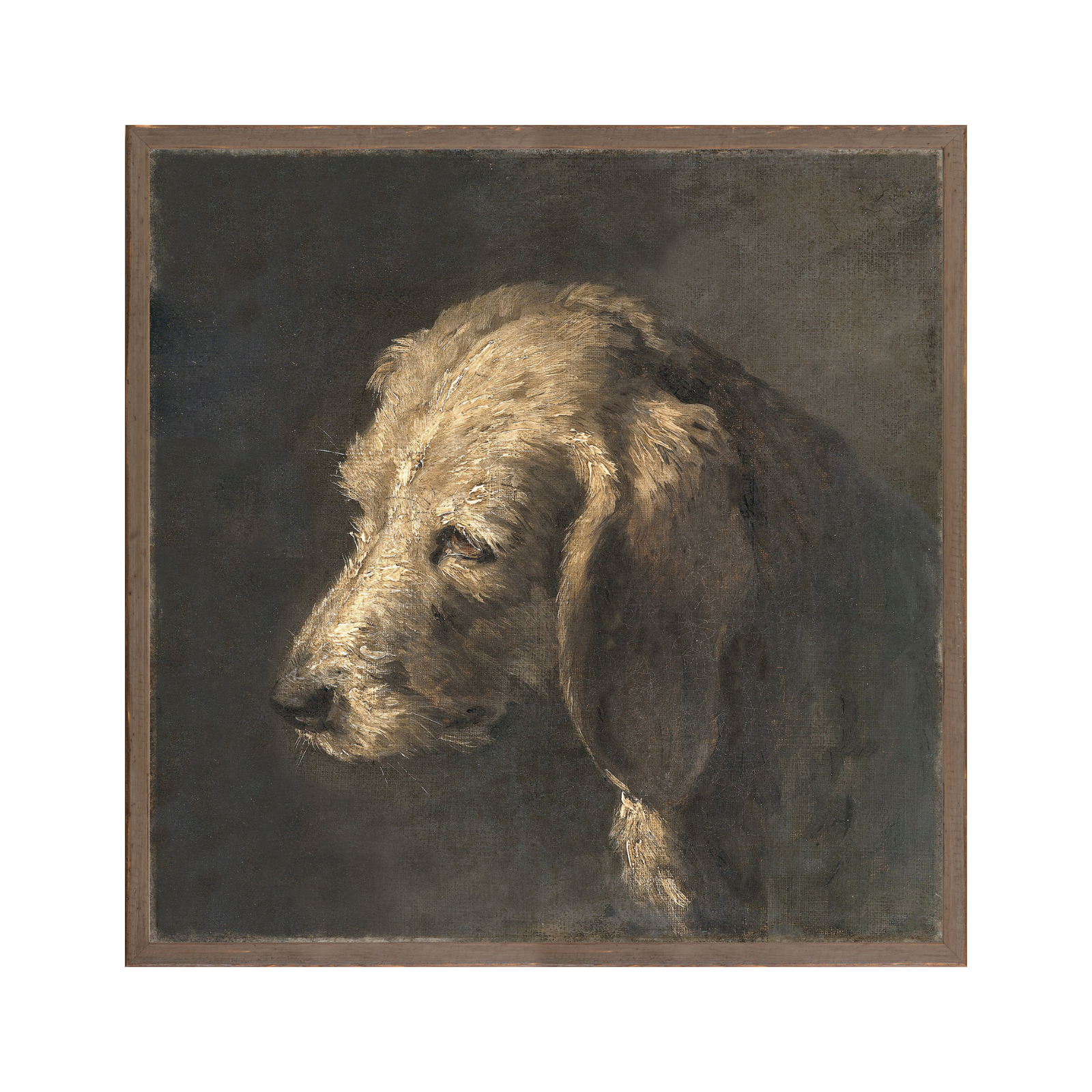 "Moody Dog" Framed Art Print ARTWORK - framed print Celadon Art