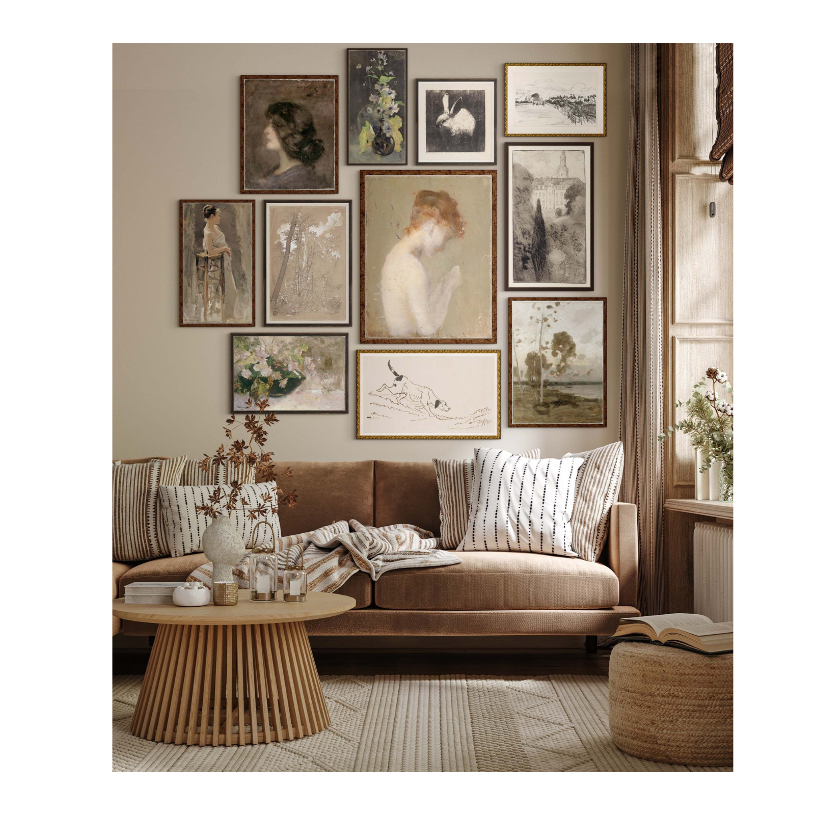 "Cloudy Trees" Framed Art Print ARTWORK - framed print Celadon Art