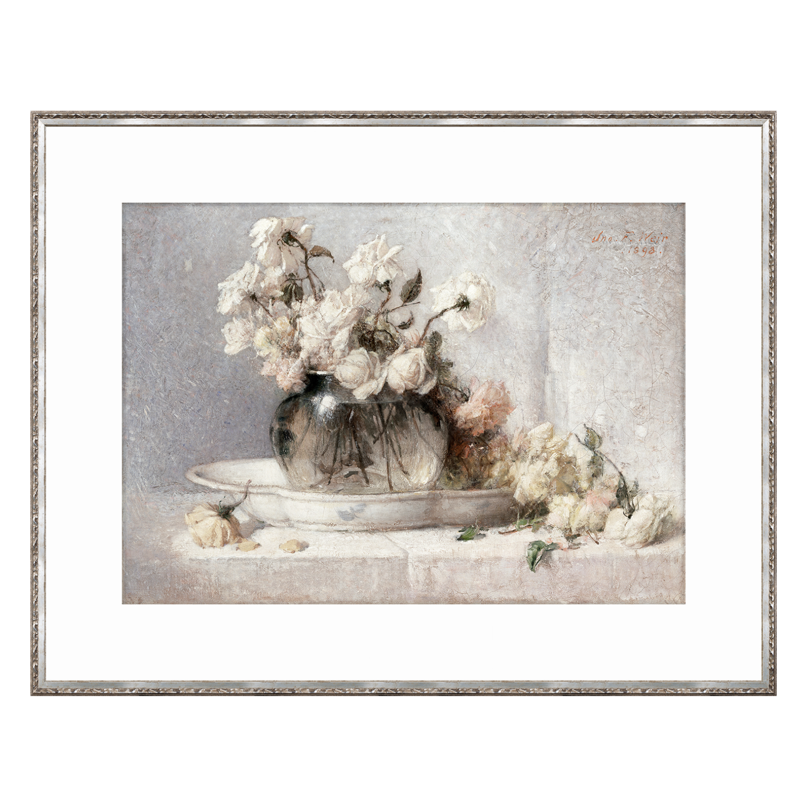 "Vase of Roses" Framed Art Print ARTWORK - framed print Celadon Art Large