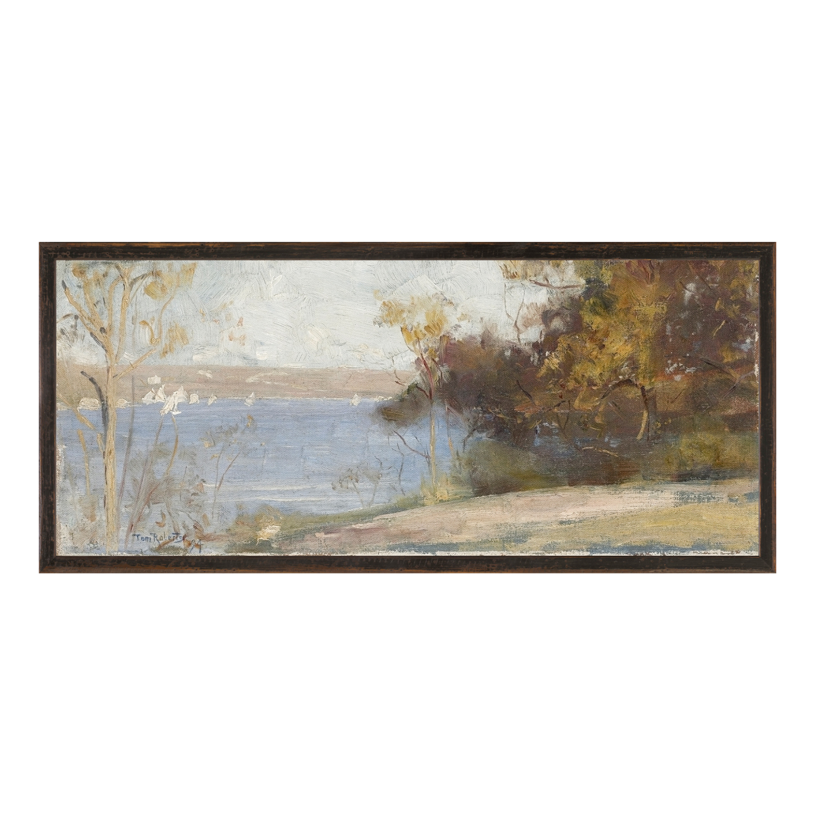 "Lakeside Stroll" Framed Art Print ARTWORK - framed print Celadon Art