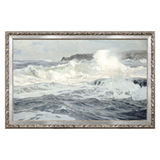 "Stormy Waves Petite Scape” Framed Art Print 1-ARTWORK - framed print Celadon Art