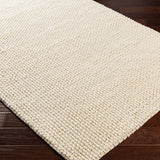 Lucy Ivory Handwoven Rug RUGS - wool Surya