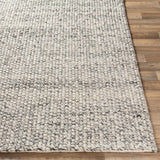 Lucy Charcoal Handwoven Rug RUGS - wool Surya
