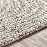 Lucy Charcoal Handwoven Rug RUGS - wool Surya