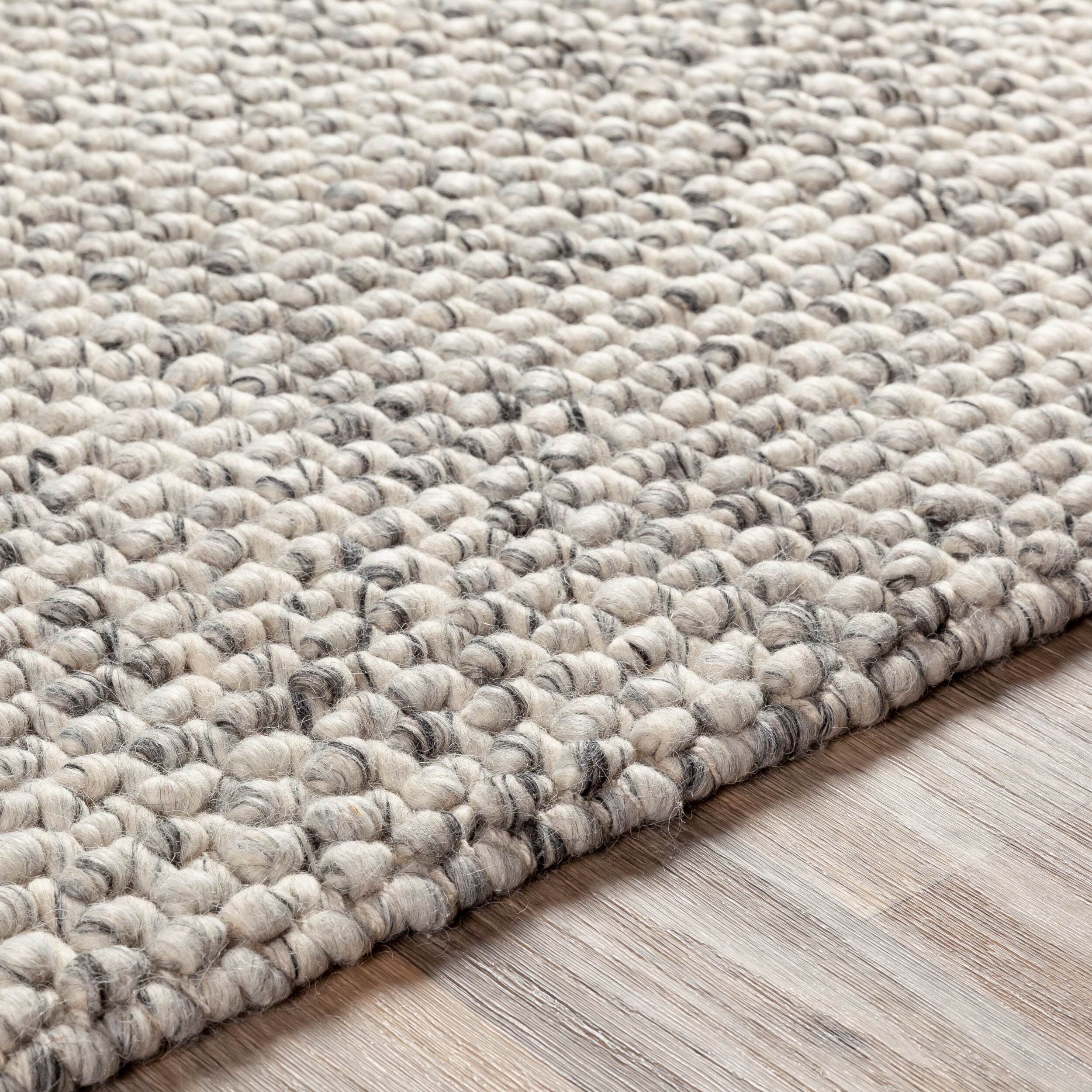 Lucy Charcoal Handwoven Rug RUGS - wool Surya