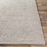 Lucy Light Grey Handwoven Rug RUGS - wool Surya