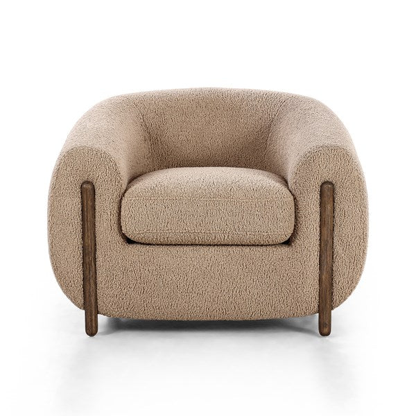 Lyon Chair - Sheepskin Camel 3 - FURNITURE - chair Four Hands