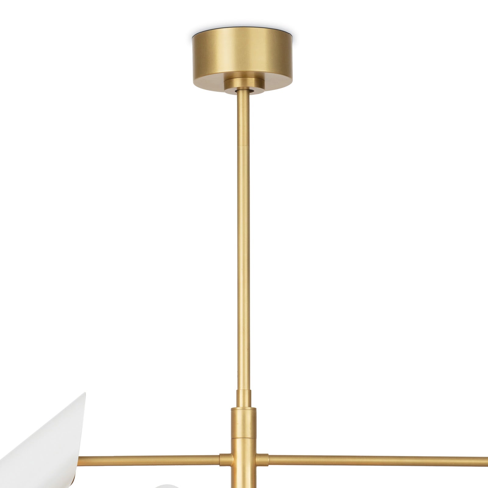 Vest Chandelier (White and Natural Brass) Chandelier Regina Andrew