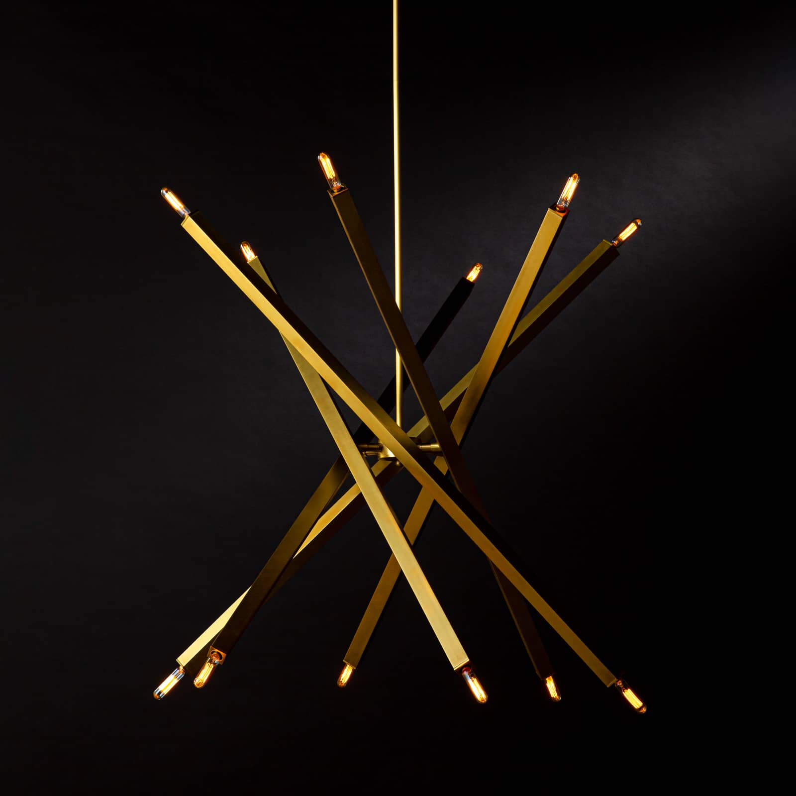Viper Chandelier (Natural Brass) Chandelier Regina Andrew