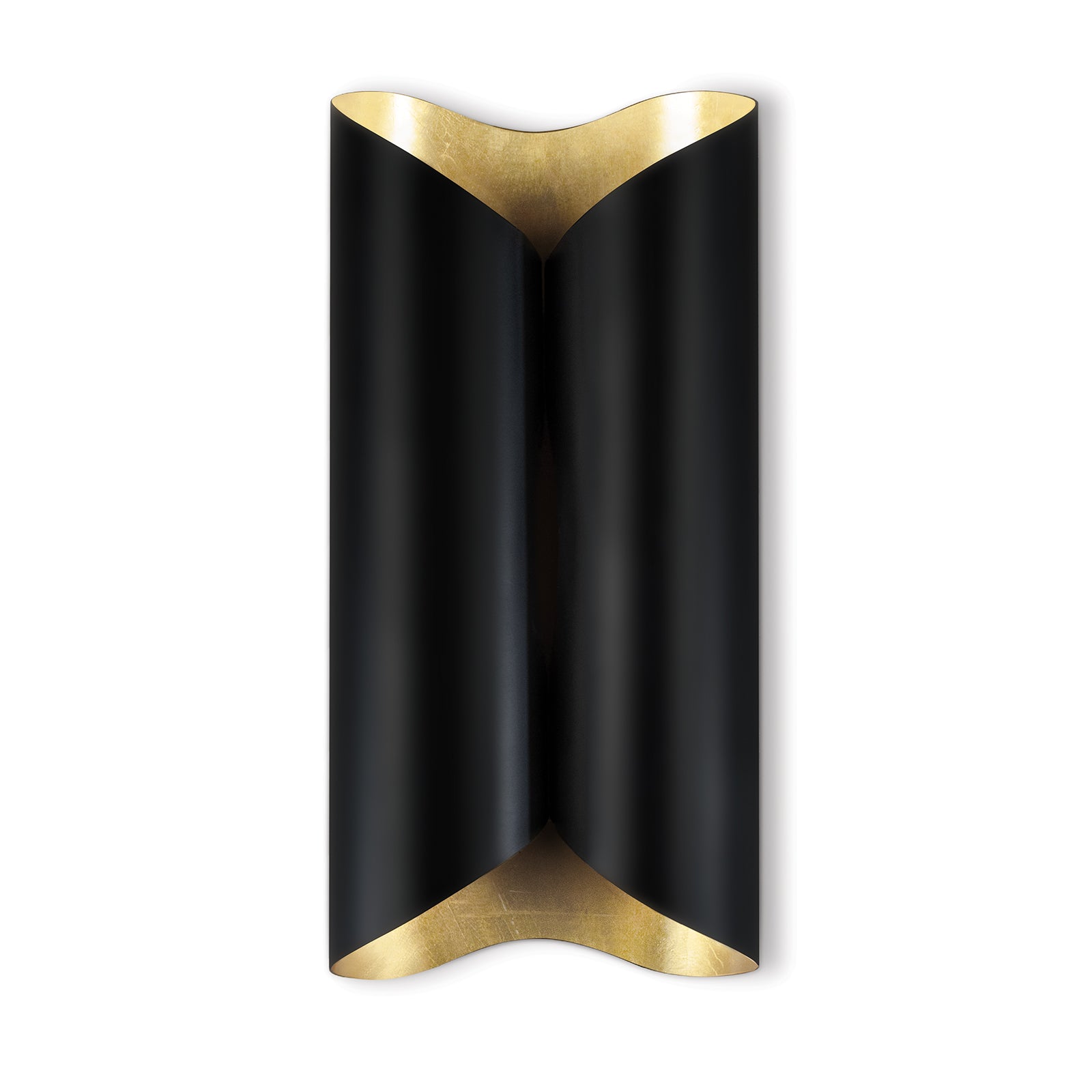 Coil Metal Sconce Large (Black and Gold) Wall Sconces Regina Andrew