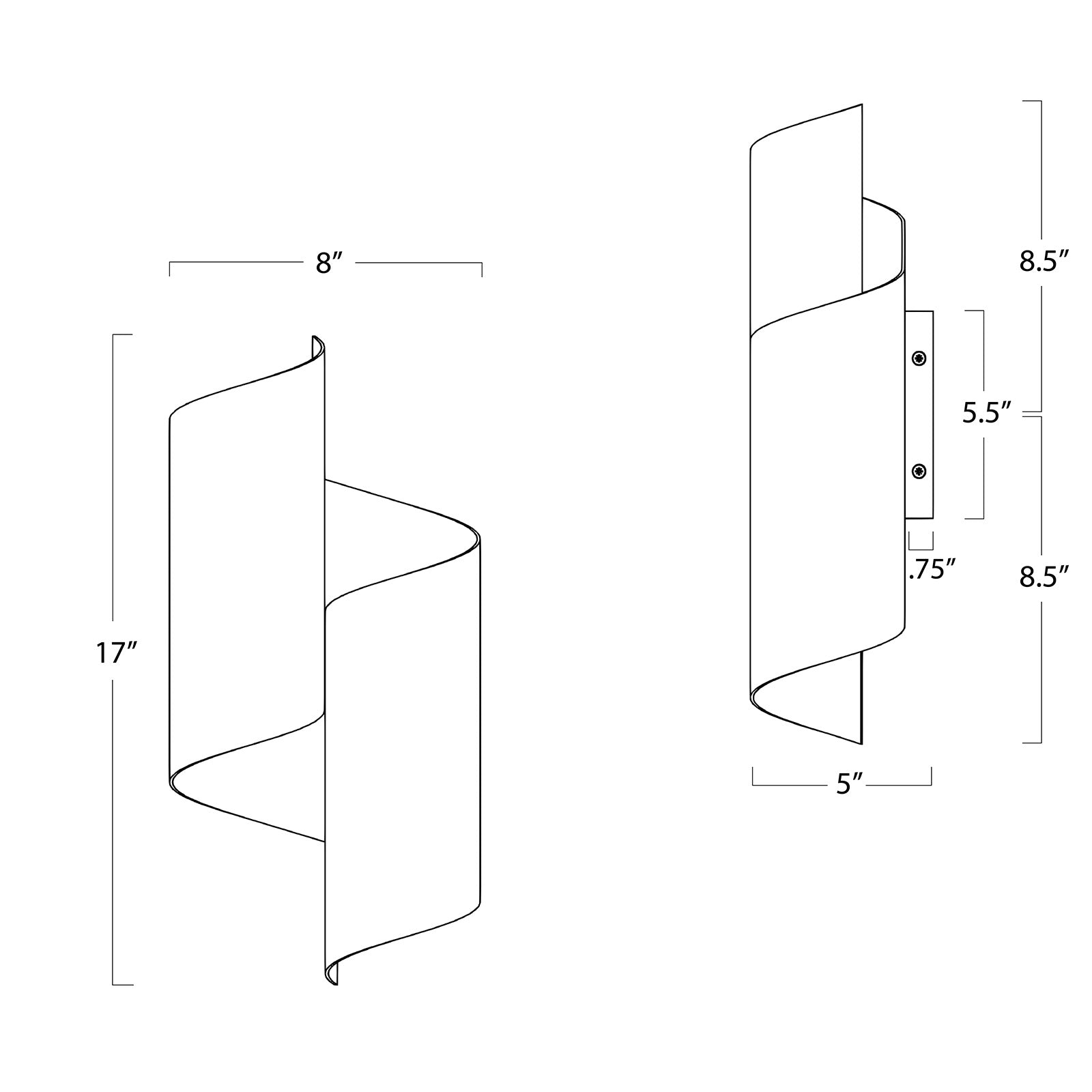 Folio Sconce (Black and Gold) Wall Sconces Regina Andrew