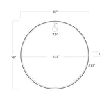 Hanging Circular Mirror (Natural Brass) Mirrors Regina Andrew