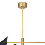 Vest Chandelier (Blackened Brass and Natural Brass) Chandelier Regina Andrew